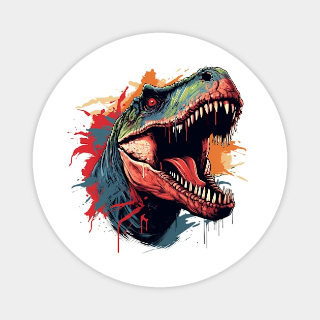 t rex Magnet by lets find pirate